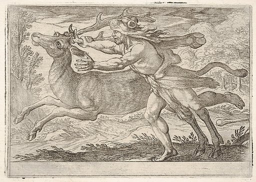 Hercules and the Hind of Mount Cerynea, from "The Labors of Hercules"