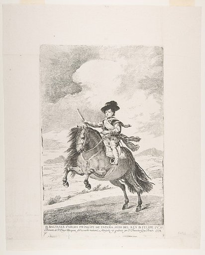Don Baltasar Carlos on horseback, after Velázquez