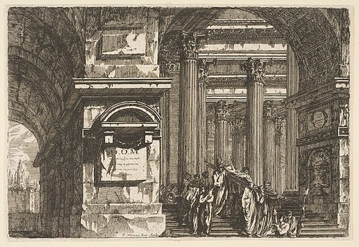 Funerary Scene in a Temple