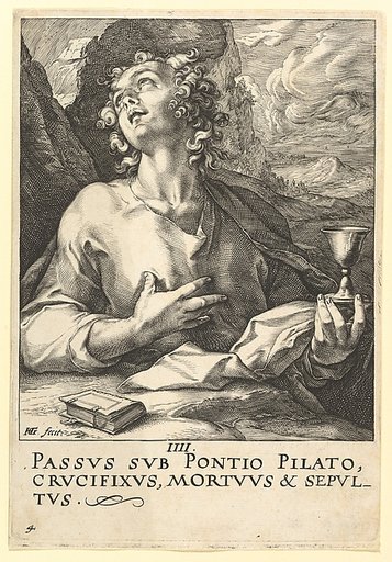 St. John, from "Christ, the Apostles and St. Paul with the Creed"
