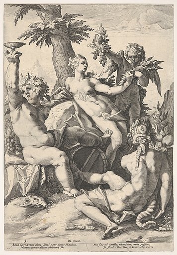 The Alliance of Venus with Bacchus and Ceres, plate 3 from "Mythological Subjects"