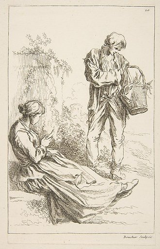 Sheet of Sketches, from "Livre d’étude d’après les desseins originaux de Blomart"