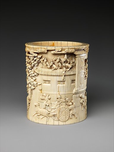 Brush holder with the story of Pan An