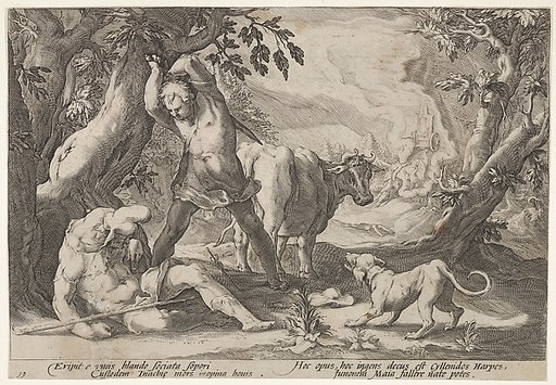 Mercury and Argus, Io and Juno, from Ovid's "Metamorphoses", Book I