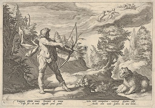 Arcus and Callisto, from Ovid's "Metamorphoses", Book II