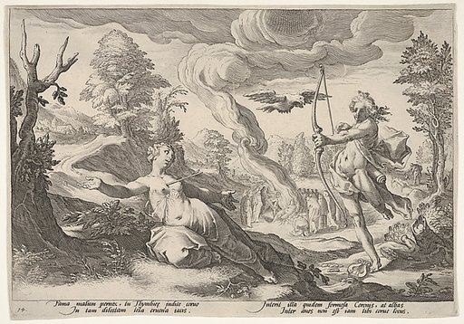 Apollo and Coronis, from Ovid's "Metamorphoses", Book II