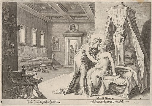 Jupiter and Leucothoe, from Ovid's "Metamorphoses", Book III