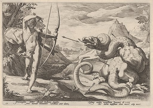 Apollo Killing the Python, from Ovid's "Metamorphoses", Book I