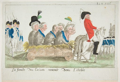 La famille des Cochons ramenée dans l'étable (The family of pigs pulled to the stable)