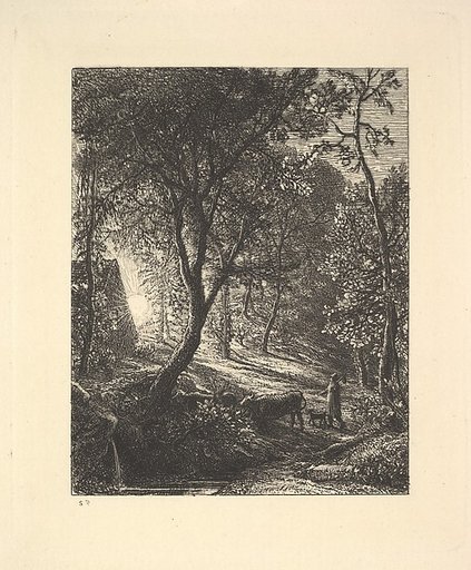 The Herdsman's Cottage, or Sunset