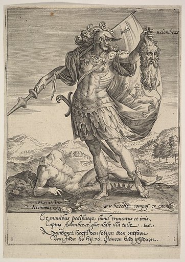 Judah with the Head of Adonibezek, from "Tyrannorum Proemia"