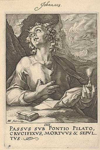 St. John, from "Christ, the Apostles and St. Paul with the Creed"