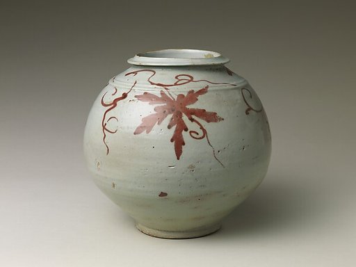 Jar with grapevine decoration