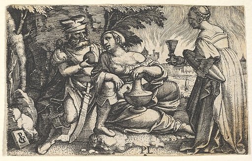Lot and his daughters, from "Ten Old Testament Scenes"