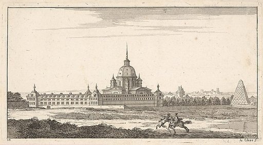 View of a Town, plate X from "Livre de paysages dédié à Monsieur de Beringhen"