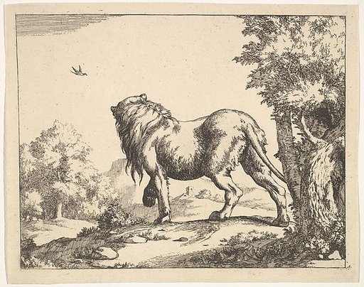 Plate 4 from "The Lions"