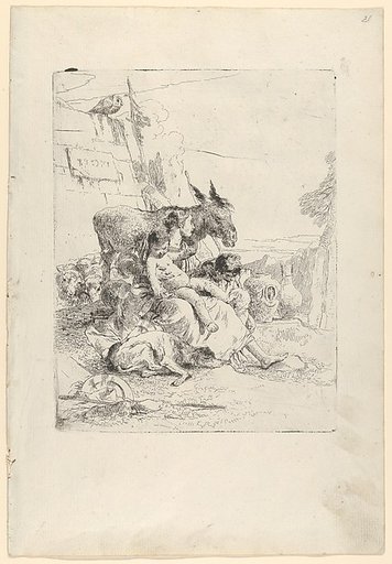 A Mother with two Children, from the Scherzi