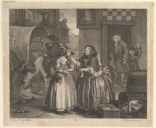 A Harlot's Progress, Plate 1
