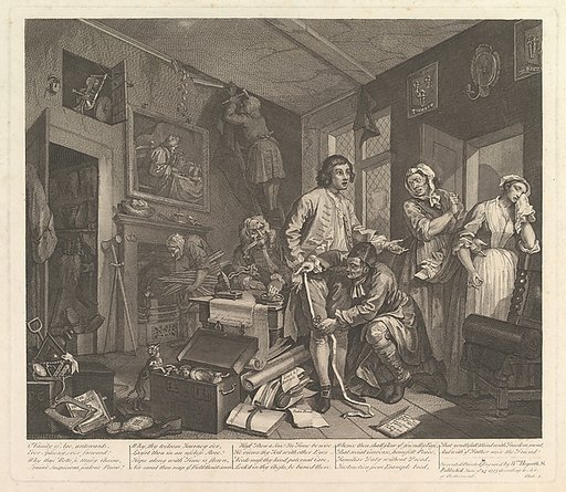 A Rake's Progress, Plate 1
