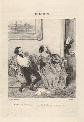 May I come in my dear, or are you still collaborating with Monsieur?, plate 29 from "The Bluestockings"