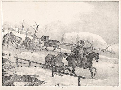 Wagoner Climbing a Hill, from "Four Diverse Subjects" (Quatre sujets divers)