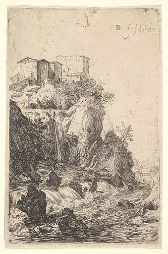 Cascades near Ponte della Trave, from "The Ruins of Rome"