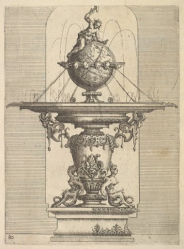 Design for a Fountain, plate 80 from "Architettura"