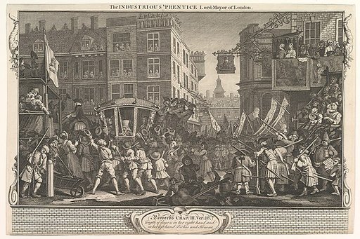 The Industrious 'Prentice Lord Mayor of London (Industry and Idleness, plate12)