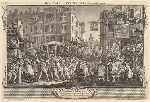 The Industrious 'Prentice Lord Mayor of London: Industry and Idleness, plate 12