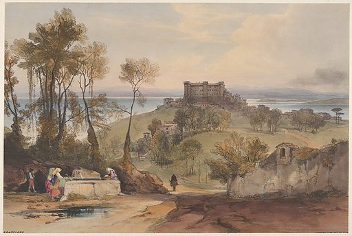 Bracciano, plate 2 from "Views of Rome and Its Environs"
