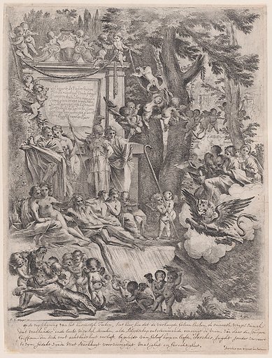 An allegory in honor of the arrival of Cardinal Franciotti as Bishop of Lucca
