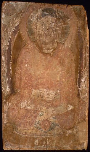 Buddha with a Halo and Flaming Body Mandorla