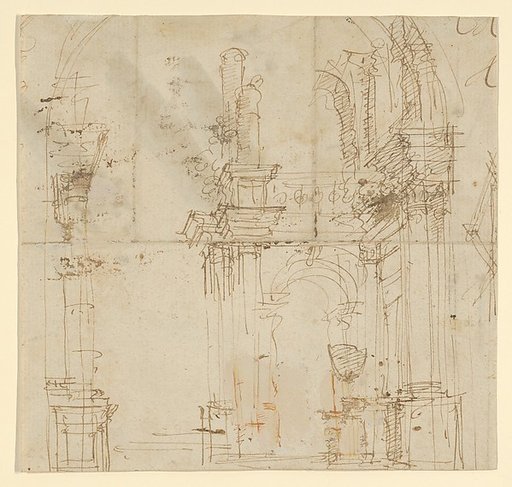Architectural drawing of arches