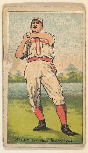 Seery (Hands At Right Shoulder), Left Field, Indianapolis, from the Gold Coin series (N284) for Gold Coin Chewing Tobacco