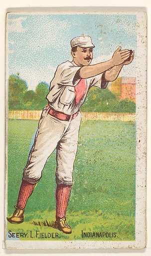 Seery (Hands Outstretched), Left Field, Indianapolis, from the Gold Coin series (N284) for Gold Coin Chewing Tobacco