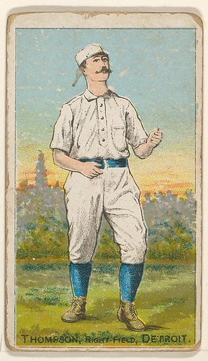 Thompson, Right Field, Detroit, from the Gold Coin series (N284) for Gold Coin Chewing Tobacco