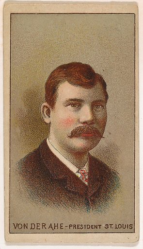Von der Ahe, President, St. Louis, from the Gold Coin series (N284) for Gold Coin Chewing Tobacco