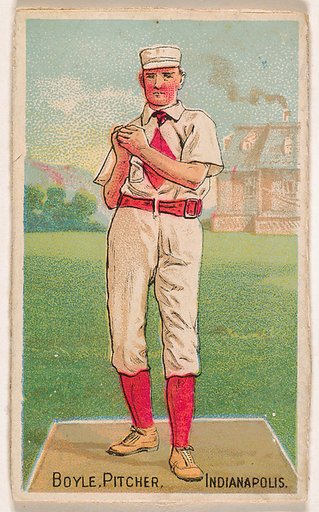 Boyle, Pitcher, Indianapolis, from the Gold Coin series (N284) for Gold Coin Chewing Tobacco