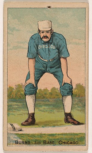 Burns, 3rd Base, Chicago, from the Gold Coin series (N284) for Gold Coin Chewing Tobacco