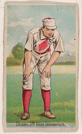 Denny, 3rd Base, Indianapolis, from the Gold Coin series (N284) for Gold Coin Chewing Tobacco