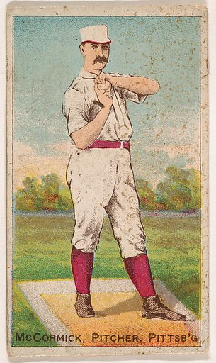 McCormick, Pitcher, Pittsburgh, from the Gold Coin series (N284) for Gold Coin Chewing Tobacco