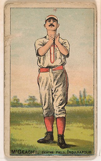 M'Geachy, Center Field, Indianapolis, from the Gold Coin series (N284) for Gold Coin Chewing Tobacco