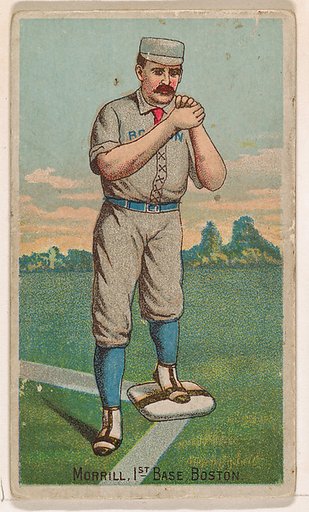 Morrill, 1st Base, Boston, from the Gold Coin series (N284) for Gold Coin Chewing Tobacco