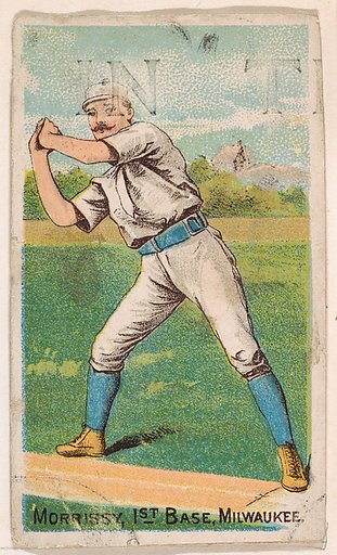 Morrissy, 1st Base, Milwaukee, from the Gold Coin series (N284) for Gold Coin Chewing Tobacco