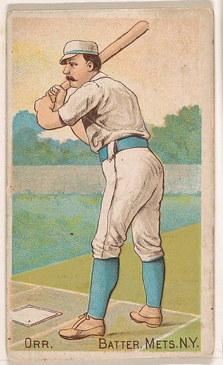 Orr, Batter, Metropolitans, New York, from the Gold Coin series (N284) for Gold Coin Chewing Tobacco
