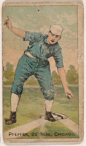 Pfeffer, 2nd Base, Chicago, from the Gold Coin series (N284) for Gold Coin Chewing Tobacco