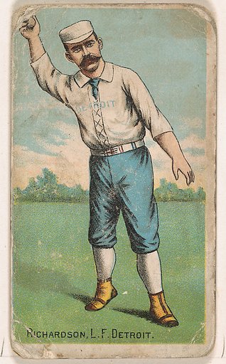 Richardson, Left Field, Detroit, from the Gold Coin series (N284) for Gold Coin Chewing Tobacco