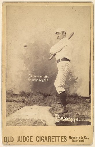 John Stewart "Pop" Corkhill, Center Field, Brooklyn, from the series Old Judge Cigarettes