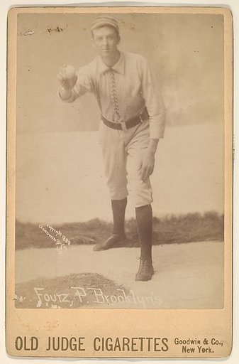 David Luther Foutz, Pitcher, Brooklyn, from the series Old Judge Cigarettes