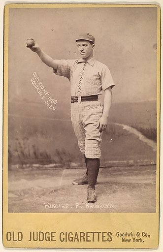 Hughes, Pitcher, Brooklyn, from the series Old Judge Cigarettes